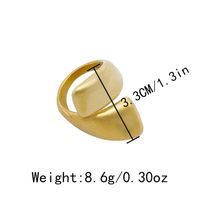 Fashion Geometric Stainless Steel Plating Open Ring 1 Piece main image 4