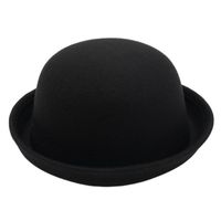 Kid's Adults Simple Style Solid Color Crimping Fedora Hat main image 9