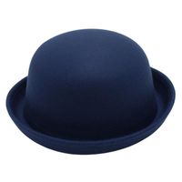 Kid's Adults Simple Style Solid Color Crimping Fedora Hat main image 7