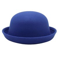 Kid's Adults Simple Style Solid Color Crimping Fedora Hat main image 16