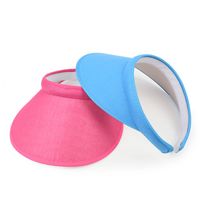 Unisex Simple Style Solid Color Curved Eaves Sun Hat main image 8