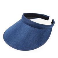 Unisex Simple Style Solid Color Curved Eaves Sun Hat main image 5
