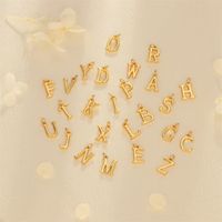 Simple Style Letter Copper Plating 18k Gold Plated Charms main image 11