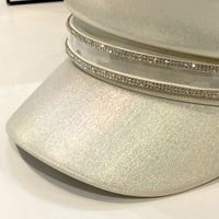Women's Casual Elegant Sparkly Rhinestone Wide Eaves Beret Hat main image 5