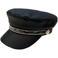 Women's Casual Elegant Sparkly Rhinestone Wide Eaves Beret Hat main image 2