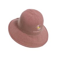 Women's Sweet Simple Style Flower Bow Knot Flowers Wide Eaves Cloche Hat main image 4