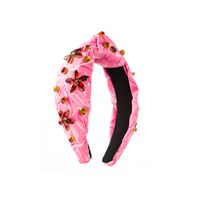 Women's Classical Flower Cloth Inlay Rhinestones Hair Band main image 5