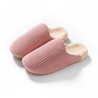 Unisex Vacation Solid Color Round Toe Cotton Slippers main image 2