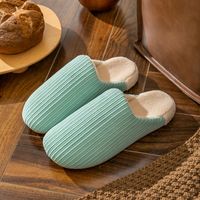 Unisex Vacation Solid Color Round Toe Cotton Slippers sku image 10