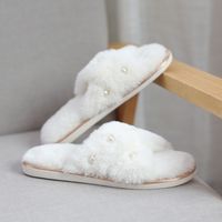 Women's Basic Solid Color Round Toe Cotton Slippers main image 2
