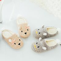 Unisex Casual Animal Round Toe Cotton Slippers main image 3