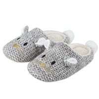 Unisex Casual Animal Round Toe Cotton Slippers sku image 17