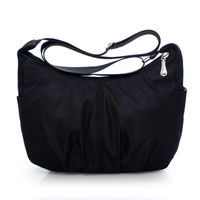 Women's Nylon Solid Color Vintage Style Dumpling Shape Zipper Shoulder Bag main image 3