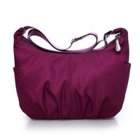 Women's Nylon Solid Color Vintage Style Dumpling Shape Zipper Shoulder Bag main image 2