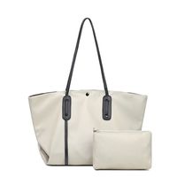 Women's Oxford Cloth Solid Color Streetwear Square Zipper Shoulder Bag sku image 1