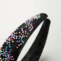 Women's Elegant Luxurious Irregular Cloth Sponge Beaded Inlay Beads Hair Band main image 4