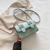 Women's Pu Leather Solid Color Elegant Square Flip Cover Square Bag main image 4