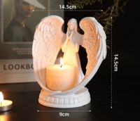 Christmas Vintage Style Simple Style Angel Resin Candlestick sku image 1