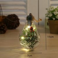 Christmas Retro Classic Style Leaves Bulb Plastic Indoor Party Festival Hanging Ornaments main image 4