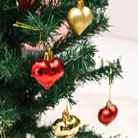 عيد الميلاد جذاب ريترو شكل القلب بلاستيك داخلي حزب، حفلة مهرجان الحلي المعلقة main image 5