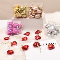 Christmas Cute Retro Heart Shape Plastic Indoor Party Festival Hanging Ornaments main image 2