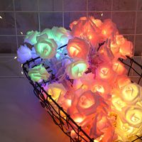 Christmas Valentine's Day Simple Style Rose Pvc Indoor Party String Lights sku image 12