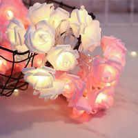 Christmas Valentine's Day Simple Style Rose Pvc Indoor Party String Lights sku image 17