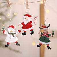 Christmas Cute Christmas Tree Snowman Iron Indoor Party Festival Hanging Ornaments main image 1