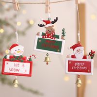 Christmas Cute Christmas Tree Snowman Iron Indoor Party Festival Hanging Ornaments main image 4