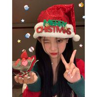 Christmas Basic Classic Style Bow Knot Cloth Family Gathering Party Festival Christmas Hat main image 3