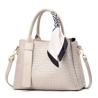 Women's Pu Leather Solid Color Elegant Cute Square Zipper Handbag sku image 2