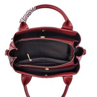 Women's Pu Leather Solid Color Elegant Cute Square Zipper Handbag main image 2