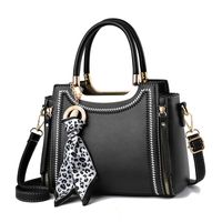 Women's Pu Leather Solid Color Elegant Square Zipper Handbag main image 2