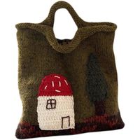 Women's Woolen Cartoon Cute Square Open Handbag main image 4