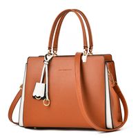 Women's Pu Leather Solid Color Streetwear Square Zipper Handbag sku image 6