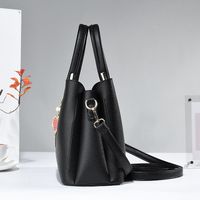 Women's Pu Leather Solid Color Vintage Style Bucket Zipper Bucket Bag main image 4