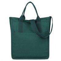 Women's Canvas Solid Color Streetwear Square Zipper Handbag sku image 2