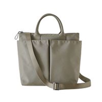 Frau Nylon Einfarbig Vintage-stil Quadrat Reißverschluss Handtasche sku image 2