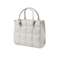 Women's Pu Leather Plaid Solid Color Streetwear Square Zipper Handbag main image 5