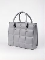 Women's Pu Leather Plaid Solid Color Streetwear Square Zipper Handbag sku image 3