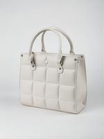 Women's Pu Leather Plaid Solid Color Streetwear Square Zipper Handbag sku image 1