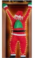 Christmas Cartoon Style Funny Santa Claus Cloth Indoor Outdoor Party Hanging Ornaments sku image 2