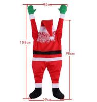Christmas Cartoon Style Funny Santa Claus Cloth Indoor Outdoor Party Hanging Ornaments main image 3