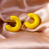 1 Pair Simple Style Solid Color Zinc Alloy Ear Studs main image 8
