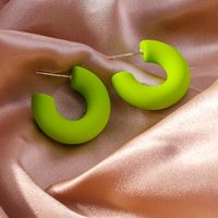 1 Pair Simple Style Solid Color Zinc Alloy Ear Studs sku image 11