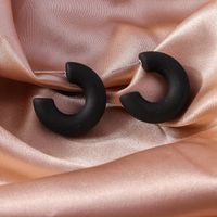 1 Pair Simple Style Solid Color Zinc Alloy Ear Studs sku image 2