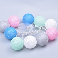 Christmas Romantic Simple Style Ball Pvc Indoor Party String Lights sku image 14