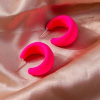 1 Pair Simple Style Solid Color Plastic Ear Studs main image 8