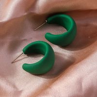 1 Pair Simple Style Solid Color Plastic Ear Studs main image 9