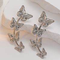 1 Pair Sweet Butterfly Plating Alloy Drop Earrings main image 2
